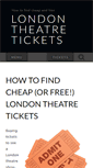 Mobile Screenshot of londontheatretickets.org